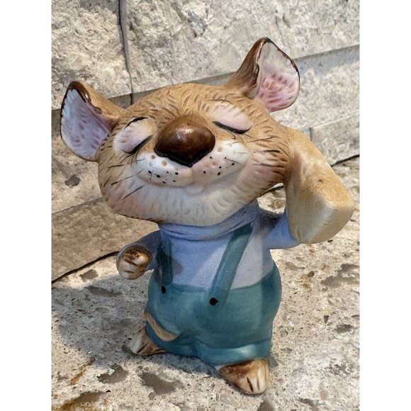 Homco Mice Figurines with Cheese/Corn/Carrot Set of 3 Anthropomorphic - Picture 4 of 7